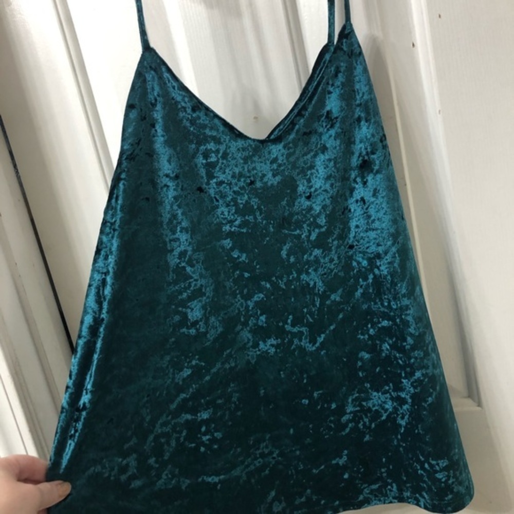 BNWT teal velvet tank from Emmer and Oat size Large